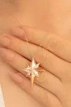 Kadın Gümüş Kolye - Rose Altın Kaplama Büyük Kutup Yıldızı Gümüş Kolye Kadın Gümüş Kolye - Rose Altın Kaplama Büyük Kutup Yıldızı Gümüş Kolye
