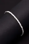 Parlak Kare Kral 3.5 mm Erkek Gümüş Bileklik Parlak Kare Kral 3.5 mm Erkek Gümüş Bileklik