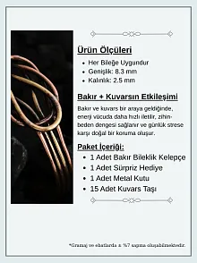 Kadın Bakır Bileklik - Hatice Model Kadın Bakır Kelepçe Bileklik Bilezik