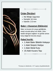 Kadın Bakır Bileklik - Hatice Model Kadın Bakır Kelepçe Bileklik Bilezik