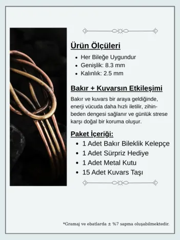 Kadın Bakır Bileklik - Hatice Model Kadın Bakır Kelepçe Bileklik Bilezik