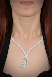 Celena Bayan Zümrüt Taşlı Gümüş Su Yolu Set - Kolye, Bileklik, Küpe, Yüzük