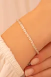 Kadın Gümüş Bileklik - 3 mm Burma Halat Model Kadın Bileklik Kadın Gümüş Bileklik - 3 mm Burma Halat Model Kadın Bileklik