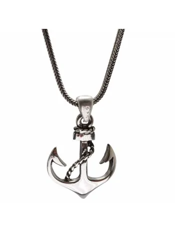 Klasik Çapa Model Erkek Gümüş Kolye Zincir GKLGMSKCAPA Klasik Çapa Model Erkek Gümüş Kolye Zincir GKLGMSKCAPA