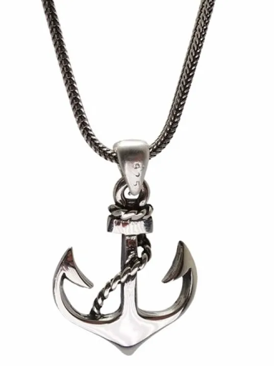 Klasik Çapa Model Erkek Gümüş Kolye Zincir GKLGMSKCAPA Klasik Çapa Model Erkek Gümüş Kolye Zincir GKLGMSKCAPA