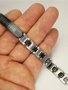 ERKEK ÇELİK BİLEKLİK KÜNYE İNCE KİBAR TASARIM