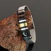Siyah İmza ve Atatürk Logo Kemer Modeli Erkek Çelik Bileklik CBLIMZAKAFA-BYZ Siyah İmza ve Atatürk Logo Kemer Modeli Erkek Çelik Bileklik CBLIMZAKAFA-BYZ