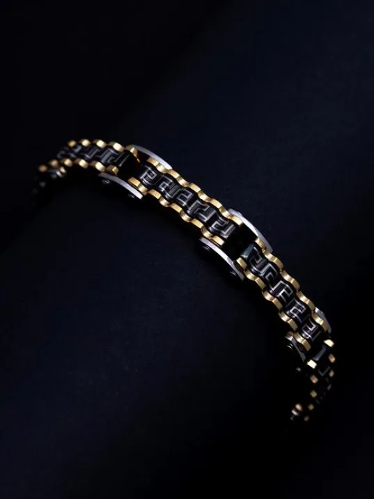 Grek Bombe Çelik Sarı Erkek Bileklik Künye CBLALTGREK1 Grek Bombe Çelik Sarı Erkek Bileklik Künye CBLALTGREK1