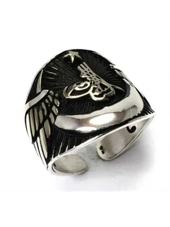 Gümüş Erkek Yüzük Tuğralı Her Parmağa Uyar!!