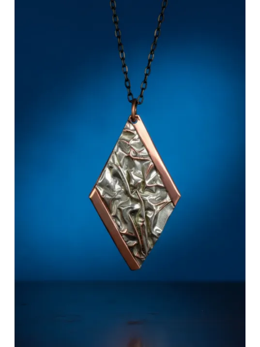 Kadın Bakır Set - Beyaz Yıldız Tozu Kalın Model Bakır Kadın Kolye Bileklik Yüzük Küpe Set