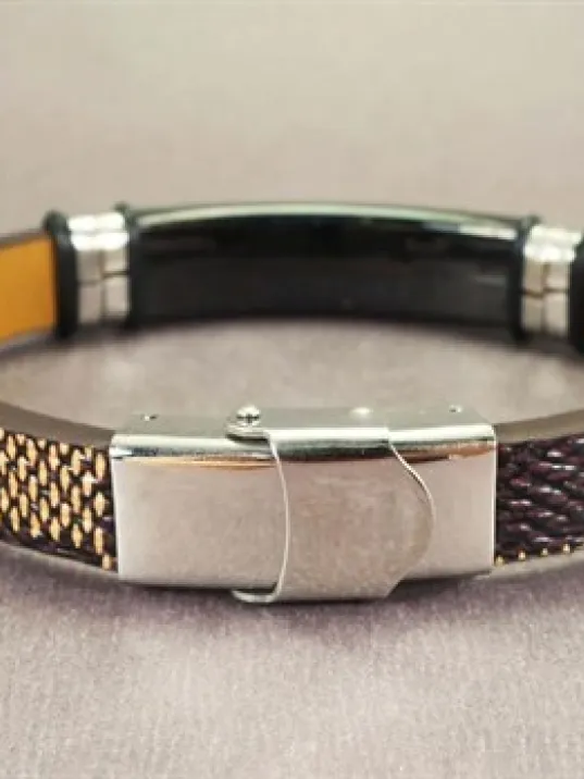 OttoMan İsim Yazılan Erkek Bileklik Suni Deri