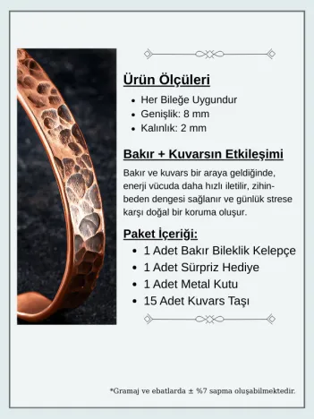 Saf Dövme Bakır Bileklik El Işçiliği Grift Kelepçe Metal Kutu Doğal Taşlar Kadın Erkek Bilezik