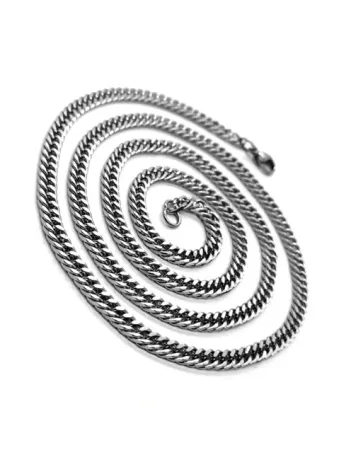 Çelik Gurmet Erkek Kolye Zincir Sık Örüm İnce Kalınlıkta CKLGMSGRMT1