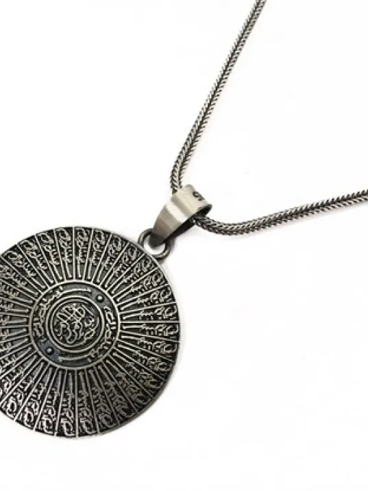 35 Besmele Erkek Gümüş Kolye Zincir