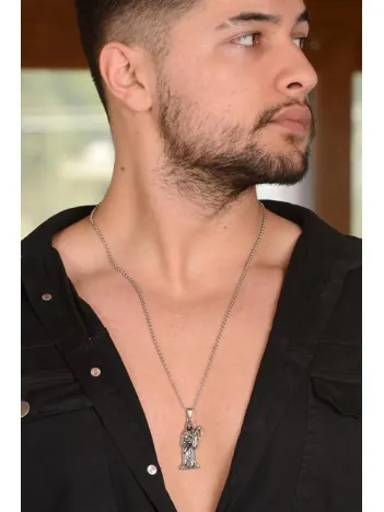 OttoMan Azrail Erkek Çelik Zincir Kolye OttoMan Azrail Erkek Çelik Zincir Kolye