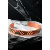 Kadın Bakır Bileklik Yüzük Set - Kira Model Özel Baskı Metal Kutu Ve Kuvars Taşı Kadın Bakır Bileklik Yüzük Set - Kira Model Özel Baskı Metal Kutu Ve Kuvars Taşı