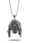 OttoMan Kuru Kafa İskelet Erkek Çelik Zincir Kolye CKLKURUKFAA-GMS OttoMan Kuru Kafa İskelet Erkek Çelik Zincir Kolye CKLKURUKFAA-GMS