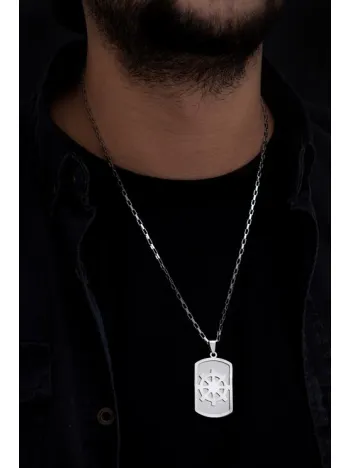Erkek Kolye - Ottoman Gemici Model Çelik Kolye