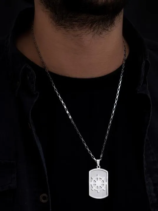 Erkek Kolye - Ottoman Gemici Model Çelik Kolye