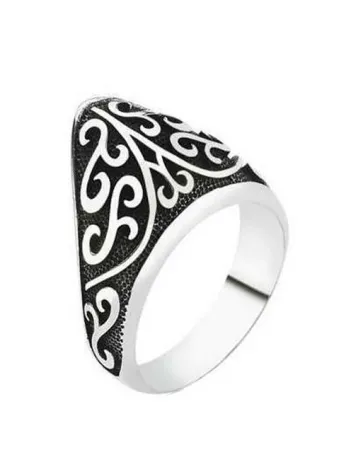 Zihgir Okçu Erkek Yüzük Sarmaşık Model