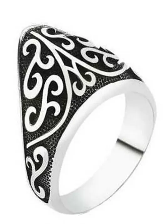 Zihgir Okçu Erkek Yüzük Sarmaşık Model