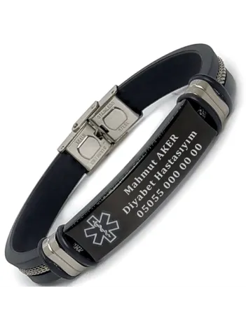 Çelik Epikriz Acil Durum Bilekliği