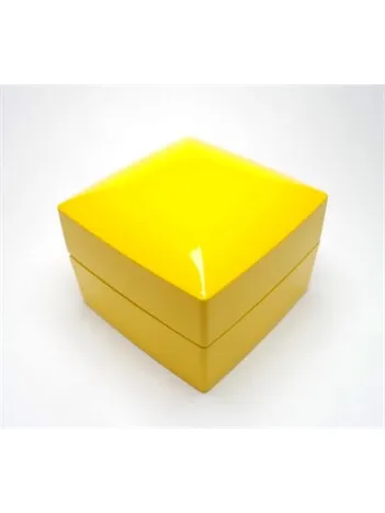 IŞIKLI PIRLANTA ALTIN TEKTAŞ YÜZÜK KUTUSU SARI LACİVERT