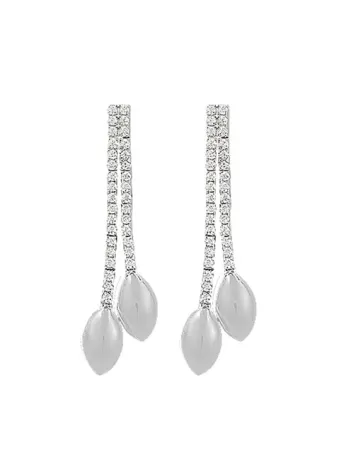 Hera Zirkon Taşlı Bayan Gümüş Küpe