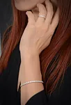 Eftalya Bayan Gümüş Su Yolu Set - Kolye, Bileklik, Küpe, Yüzük