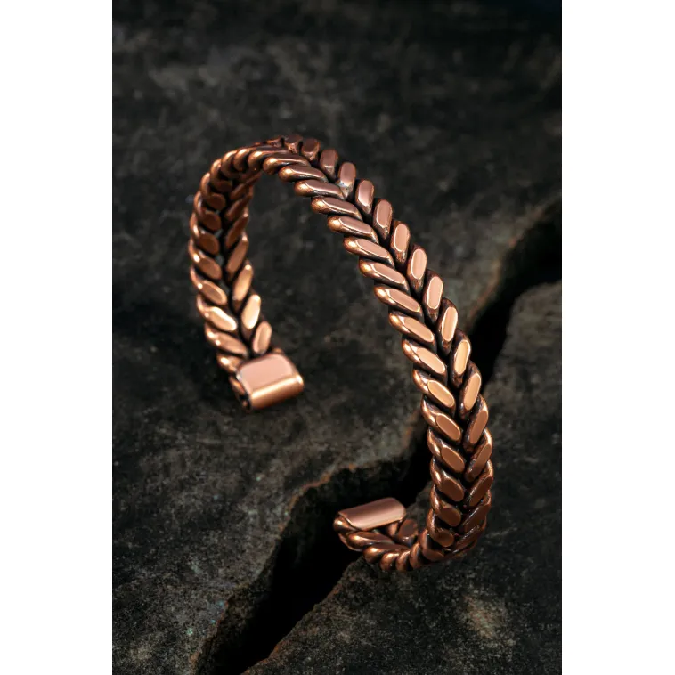 Copper Vena Model Bakır Kelepçe Bilezik Erkek Kadın Doğal Taşlar ve Metal Kutulu Copper Vena Model Bakır Kelepçe Bilezik Erkek Kadın Doğal Taşlar ve Metal Kutulu