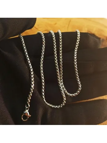 Polo Erkek Çelik Kolye Zincir 2mm İnce Model