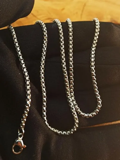 Polo Erkek Çelik Kolye Zincir 2mm İnce Model