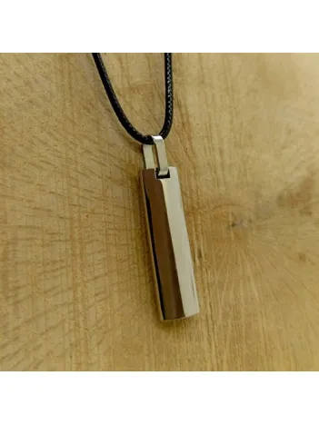 Ottoman Çelik Çubuk Deri Kolye Erkek DKLGMSDBLOK Ottoman Çelik Çubuk Deri Kolye Erkek DKLGMSDBLOK