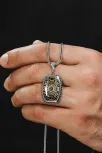 Erkek Gümüş Kolye - Kehribar Hz. Süleyman Mührü Erkek Gümüş Kolye Erkek Gümüş Kolye - Kehribar Hz. Süleyman Mührü Erkek Gümüş Kolye