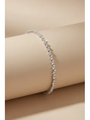 Alin Model Gümüş Su Yolu Kadın Bileklik