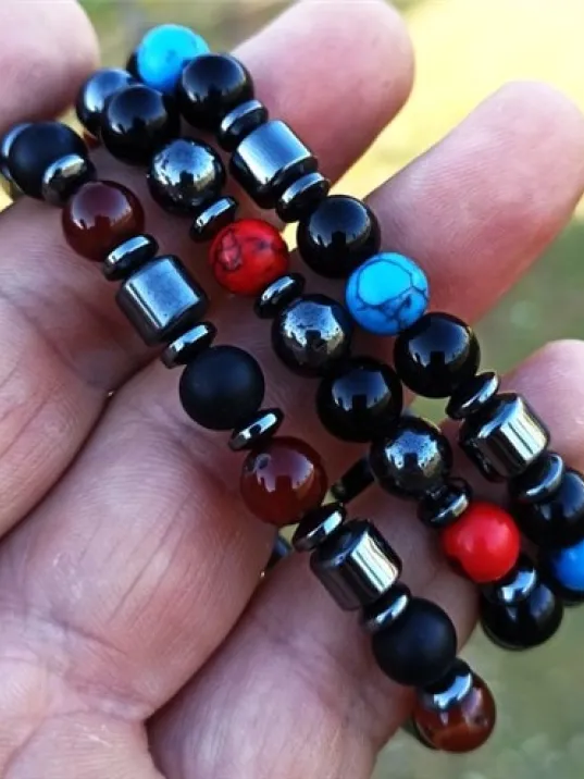 Doğaltaş 3 lu Set  Unisex Bileklik