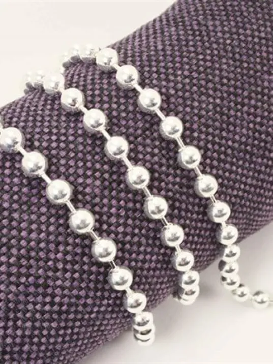 Top Zincir Gümüş Erkek Bayan Kolye Zincir Orta Kalınlıkta