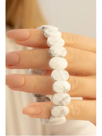 Havlit Taşı Bileklik Doğal Havlit Taşı