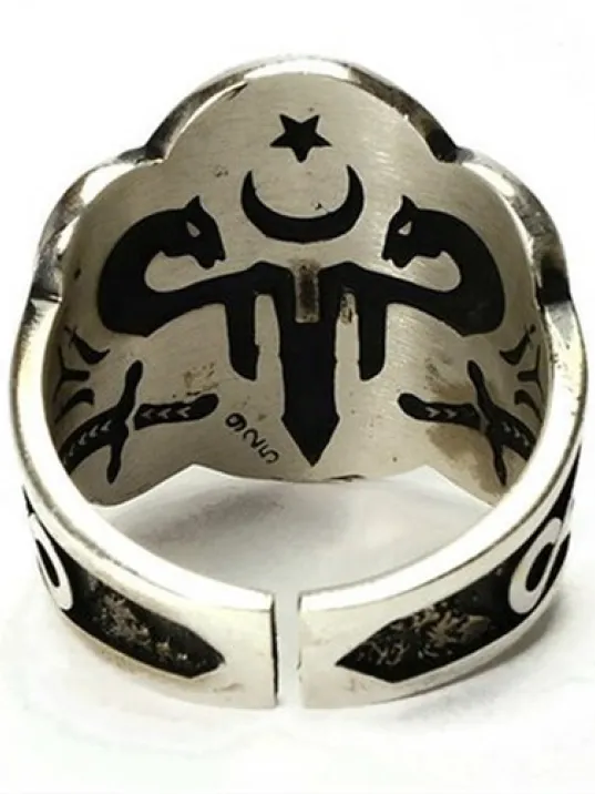 Ertuğrul Başparmak Zihgir Okçu Gümüş Erkek Yüzüğü Ertuğrul Başparmak Zihgir Okçu Gümüş Erkek Yüzüğü