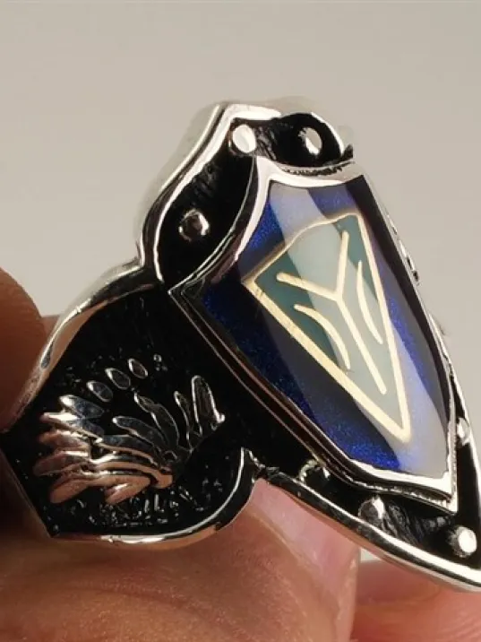 Gümüş Erkek Zihgir Başparmak Iyı Yüzük