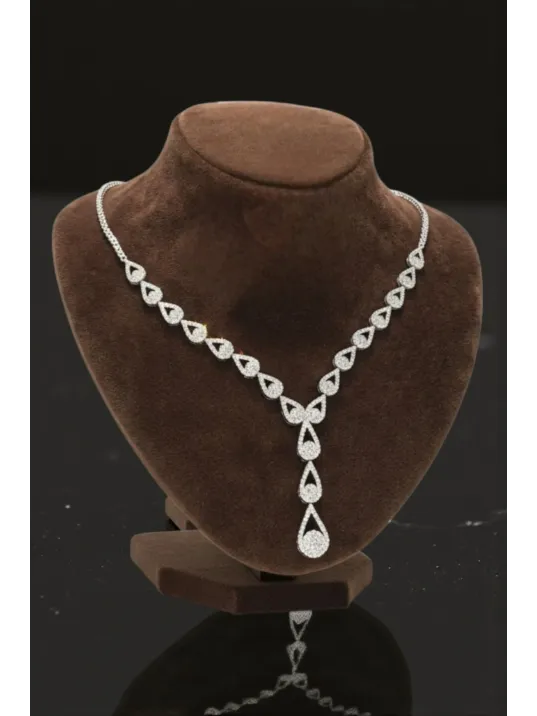 Damla Su Yolu Gümüş Kolye