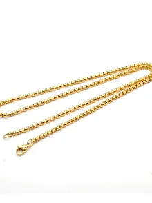 Çelik Erkek Kolye - Altın Kaplama Polo Model Çelik Kolye