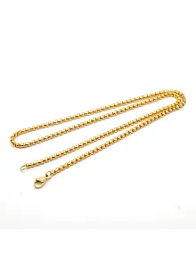 Çelik Erkek Kolye - Altın Kaplama Polo Model Çelik Kolye