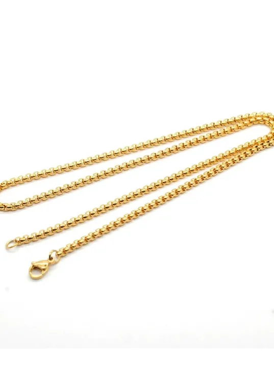 Çelik Erkek Kolye - Altın Kaplama Polo Model Çelik Kolye