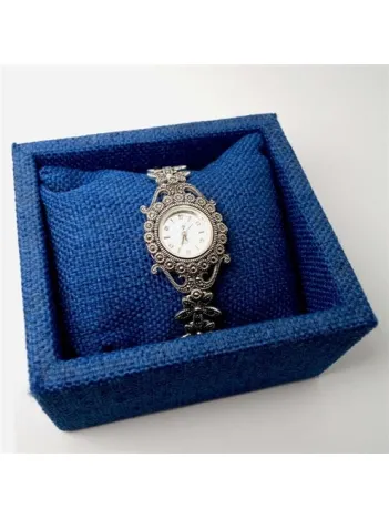 Julia Taş Detaylı Bayan Gümüş Saat