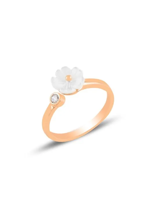 Manolya Çiçeği Motifli Model 1 Rose Gümüş Kadın Yüzük GYZMNLYCCK1-ROS Manolya Çiçeği Motifli Model 1 Rose Gümüş Kadın Yüzük GYZMNLYCCK1-ROS