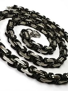 Erkek Çelik Zincir Kolye Çiftrenk 5,5mm Orta