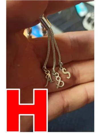 Tespih Püskülü İçin Gümüş Harf ve Şekil