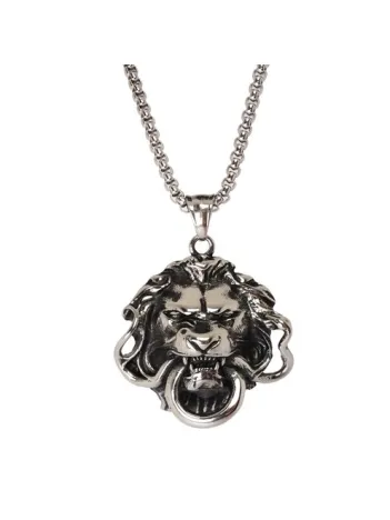 OttoMan Gotik Aslan Çelik Erkek Kolye Zincir