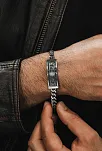 Erkek Gümüş Bileklik - Allah Ve Muhammed İşlemeli Gurmet Model 925 Ayar Erkek Bileklik